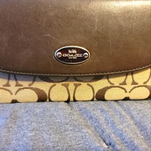 Coach trifold wallet